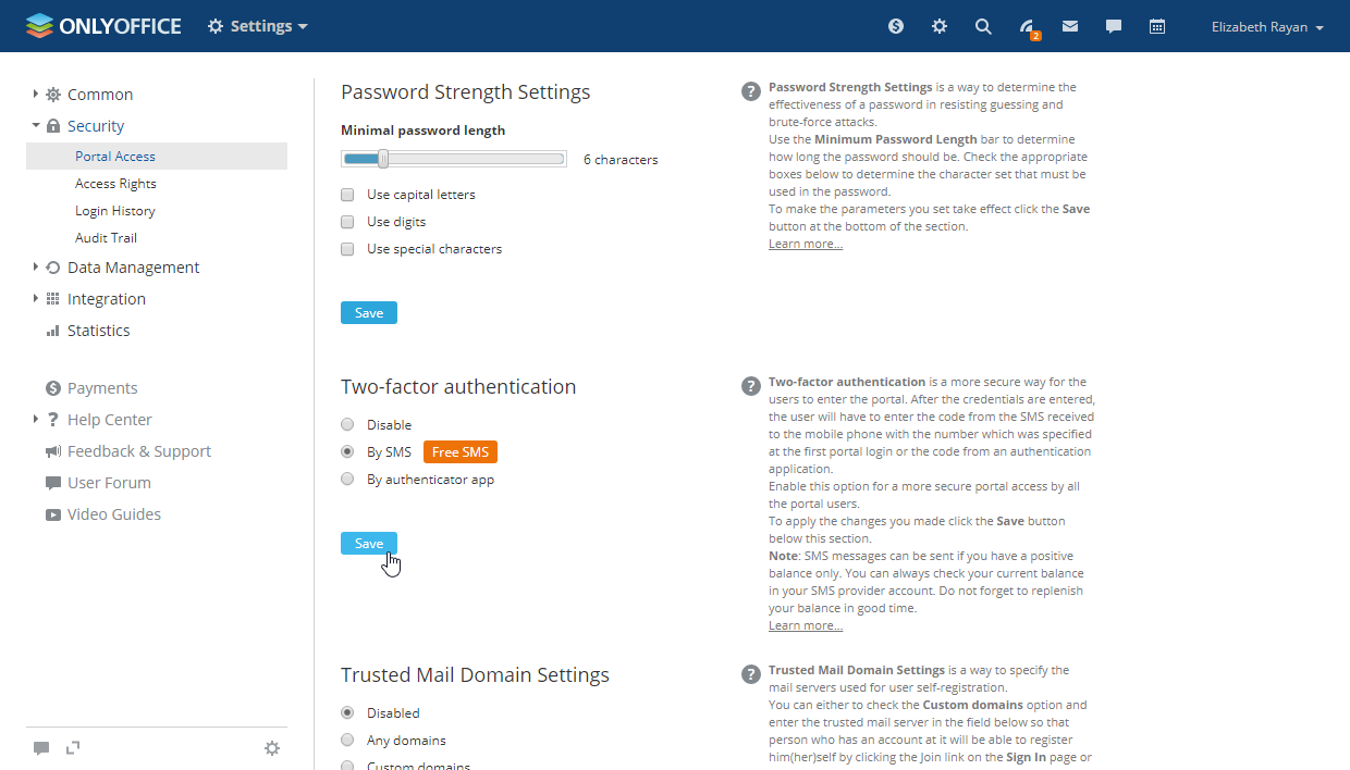 Configure Clickatell for ONLYOFFICE