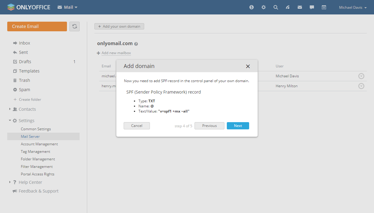 ONLYOFFICE Mail Server