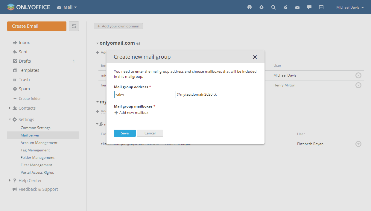 ONLYOFFICE Mail Server