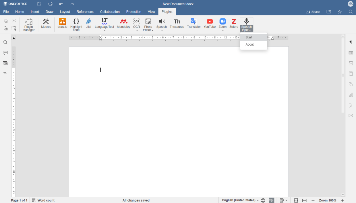 Speech Input