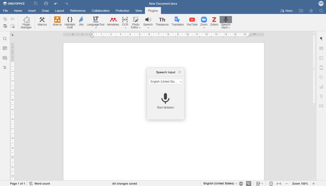 Speech Input
