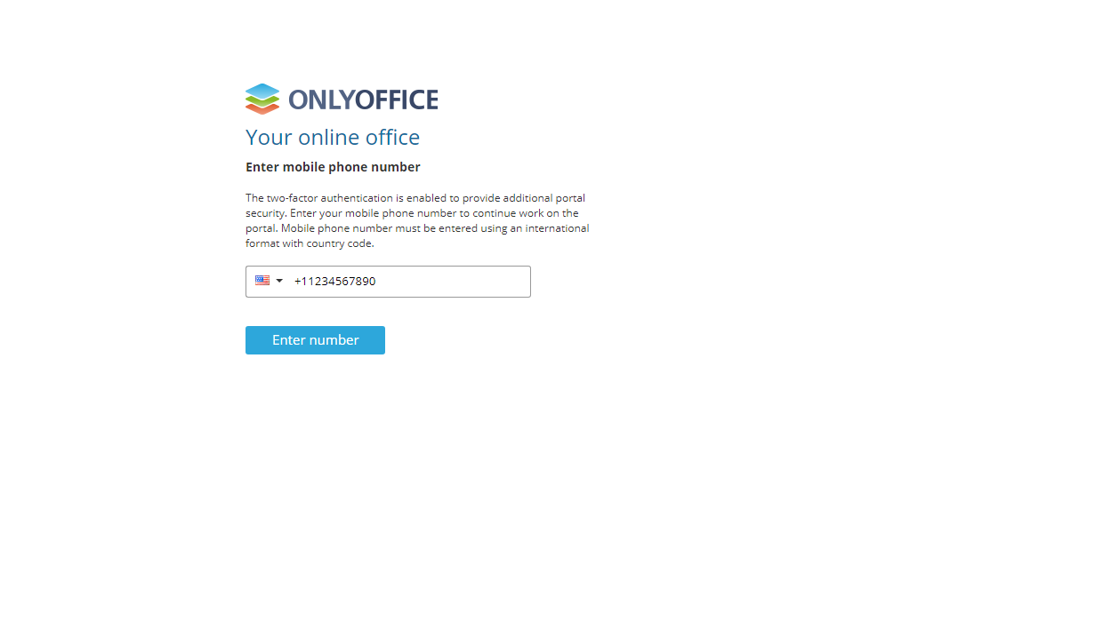 Two-factor authentication via Twilio in ONLYOFFICE