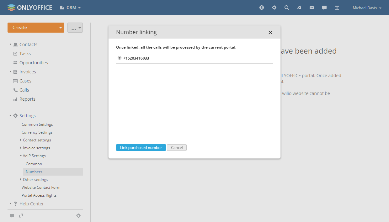 ONLYOFFICE - Twilio integration