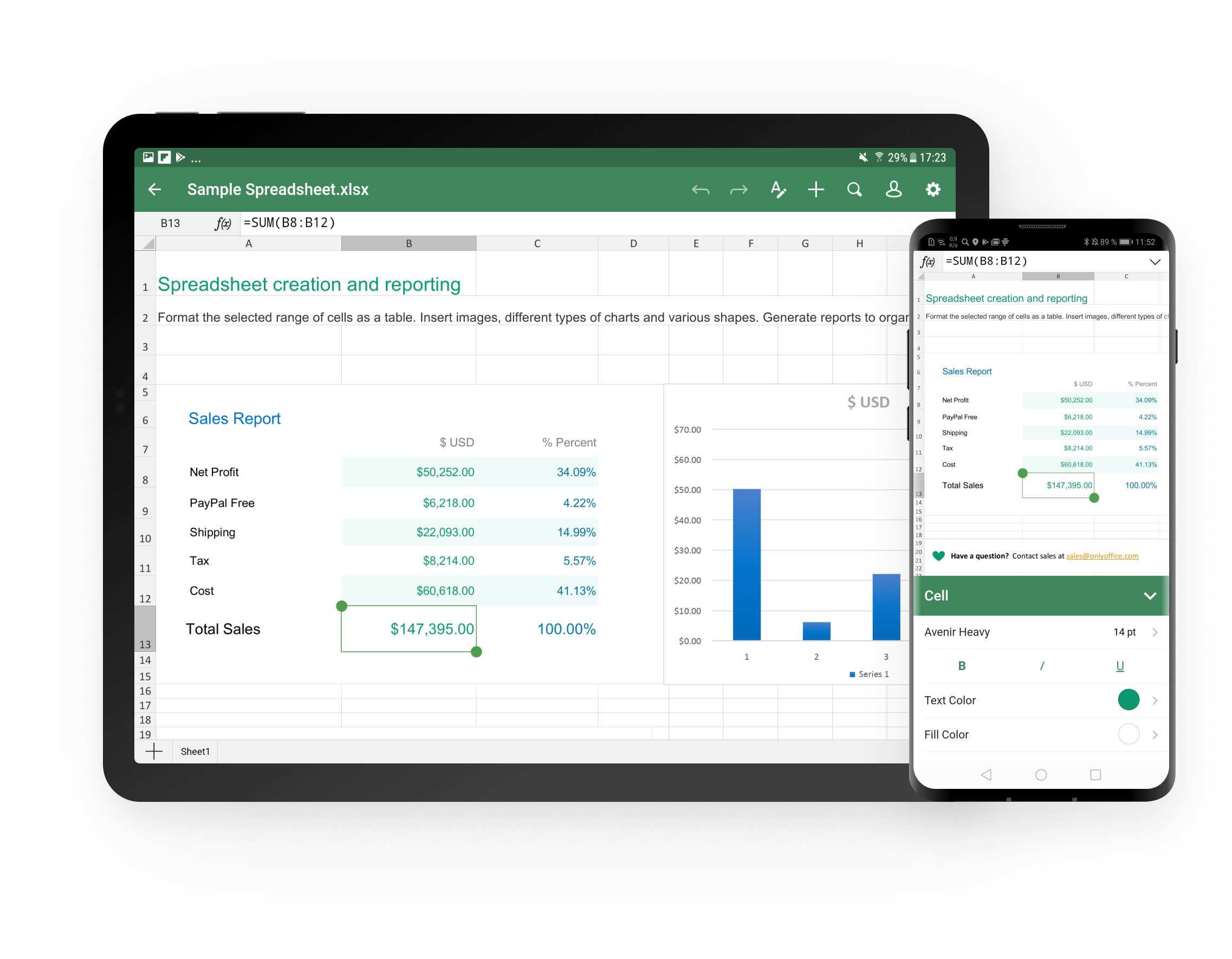 Free office suite for Android | ONLYOFFICE Documents